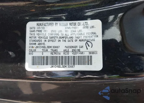 2014 Infiniti Q60 из США, поврежденный, VIN JN1CV6EL3EM130667